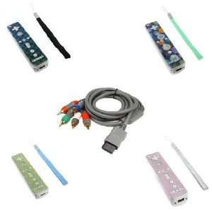  Wii Accessory Bundle Kit   Premium Gold Plated HD Component Cable 