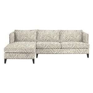 Williams Sonoma Home Hyde Sectional Chaise, Right Arm, Zebra 