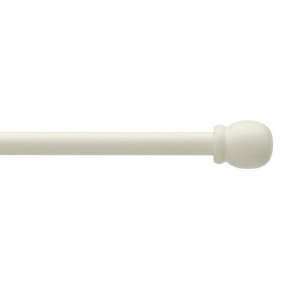   Style Selections Wood Curtain Rod  White 48