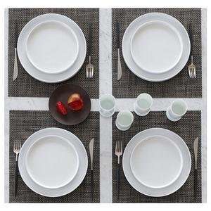 square basketweave woven vinyl placemats by chilewich set of 4  