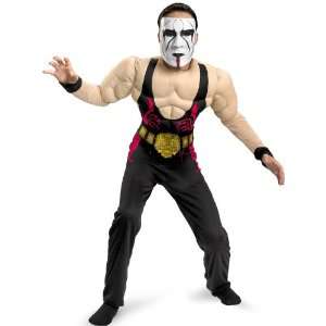 Lets Party By Disguise Inc TNA Wrestling   Sting Child Costume / Black 