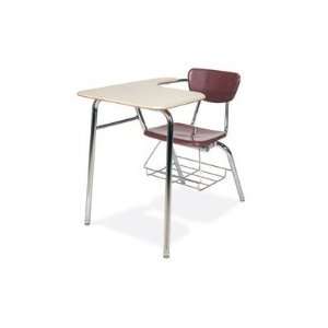  Series 29 Laminate Chair Desk with Tablet Arm Seat Color Red, Desk 